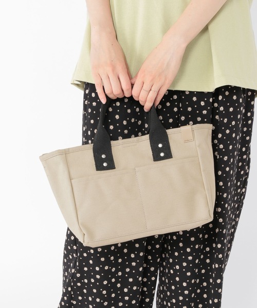 studio CLIP（スタディオクリップ）の「撥水キャンバスショルダーバッグ（トートバッグ・レディース・グリーン/ブラック/グレー・FREE）」の2枚目の写真