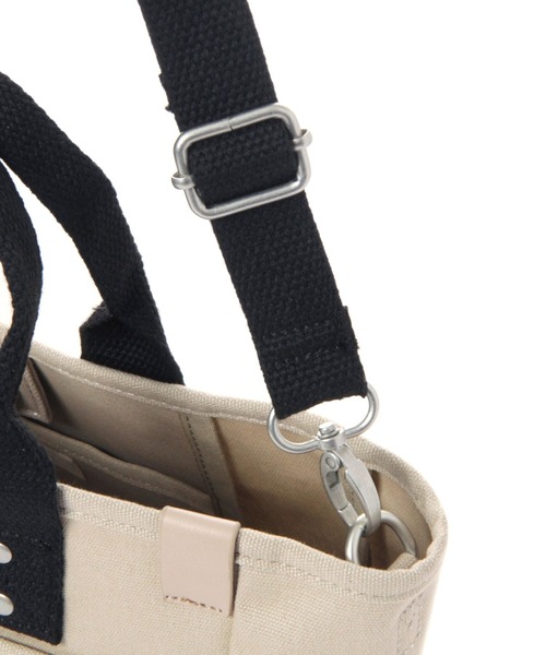 studio CLIP（スタディオクリップ）の「撥水キャンバスショルダーバッグ（トートバッグ・レディース・グリーン/ブラック/グレー・FREE）」の5枚目の写真