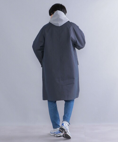 SHIPS(シップス)の「*SHIPS: リラックスフィット ラグランスリーブ ハンティング ステンカラー コート(ステンカラーコート・メンズ・オリーブ/ネイビー・SMALL/MEDIUM/LARGE/X-LARGE)」の16枚目の写真