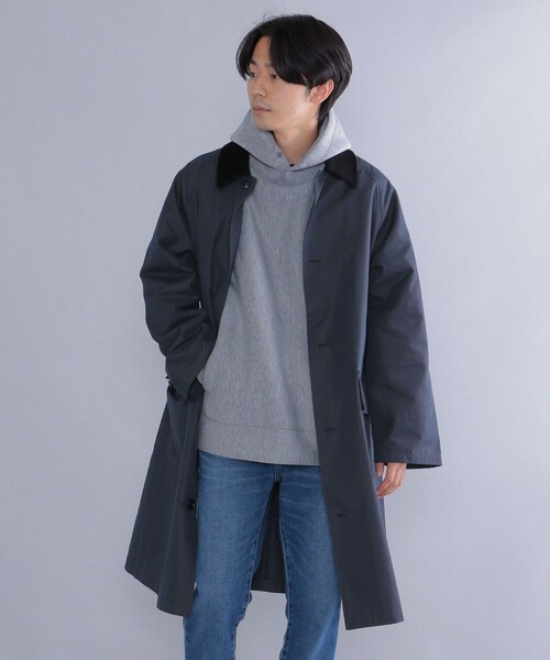 SHIPS(シップス)の「*SHIPS: リラックスフィット ラグランスリーブ ハンティング ステンカラー コート(ステンカラーコート・メンズ・オリーブ/ネイビー・SMALL/MEDIUM/LARGE/X-LARGE)」の18枚目の写真