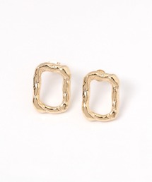 タタキメタルスクエアピアス / 298737