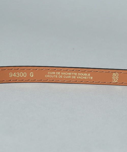 MAISON BOINET（メゾンボワネ）の「【 MAISON BOINET / メゾンボワネ 】 GRAINED CALF LEATHER STITCH BELT / グレインカーフレザーステッチベルト（ベルト・レディース・ブラック/ダークブラウン・75/80）」の17枚目の写真