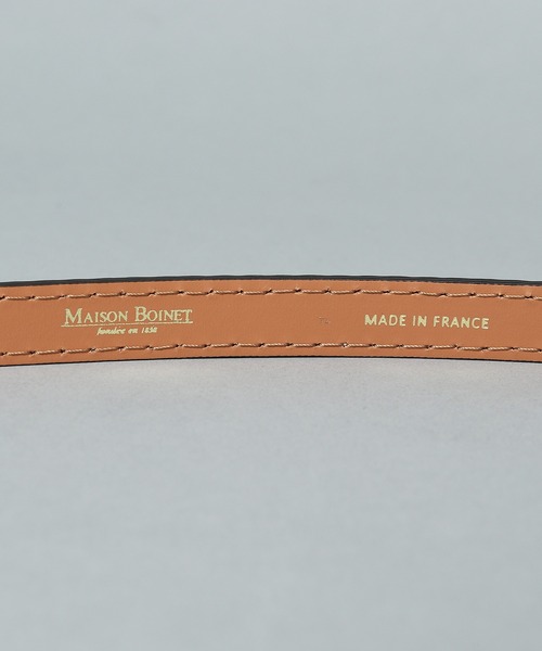 MAISON BOINET 15mmベルトin calf grainedキャメル 追加2》【MAISON BOINET/メゾンボワネ】15mm belt in calf