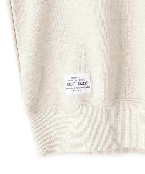 schott（ショット）の「【WEB LIMITED】Schott/ショット/2TONE CREW SWEAT/2トーン クルーネック スウェット（スウェット・メンズ・ブラック/ブルー/ネイビー/オートミール・MEDIUM/LARGE/X-LARGE/XX-LARGE）」の9枚目の写真