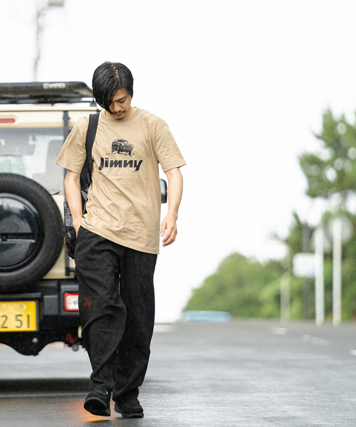 417 EDIFICE(フォーワンセブンエディフィス)の「【417×JIMNY/ジムニー】 LE VEHICULE 別注Tシャツ(Tシャツ/カットソー・メンズ・ホワイト/ベージュ/イエロー・MEDIUM/LARGE/X-LARGE)」の4枚目の写真
