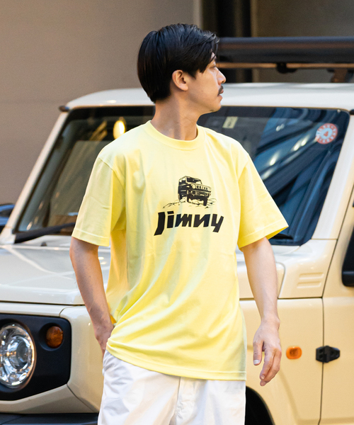 417 EDIFICE(フォーワンセブンエディフィス)の「【417×JIMNY/ジムニー】 LE VEHICULE 別注Tシャツ(Tシャツ/カットソー・メンズ・ホワイト/ベージュ/イエロー・MEDIUM/LARGE/X-LARGE)」の7枚目の写真