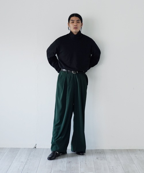【日本未入荷！入手困難】THE ROW ストレートネイビースラックス UNITED TOKYO スラックス 撥水ストレッチRELAX WOOL ストレート