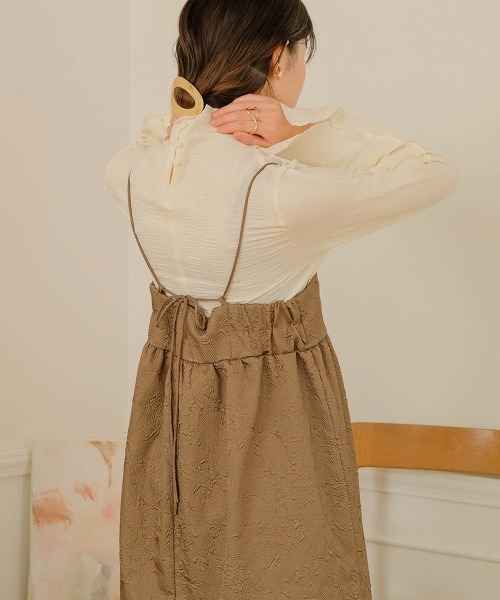 Bab（バブ）の「シアーサッカーストライプブラウス（シャツ/ブラウス・レディース・ブラック/ピンク/ライトグリーン/アイボリー・M）」の17枚目の写真