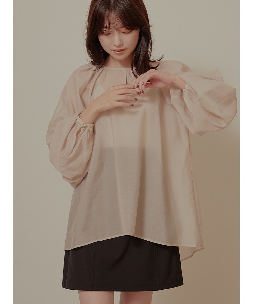 Stylevoice for xxx ブラウス シャツ 2WAYシアーボリューム