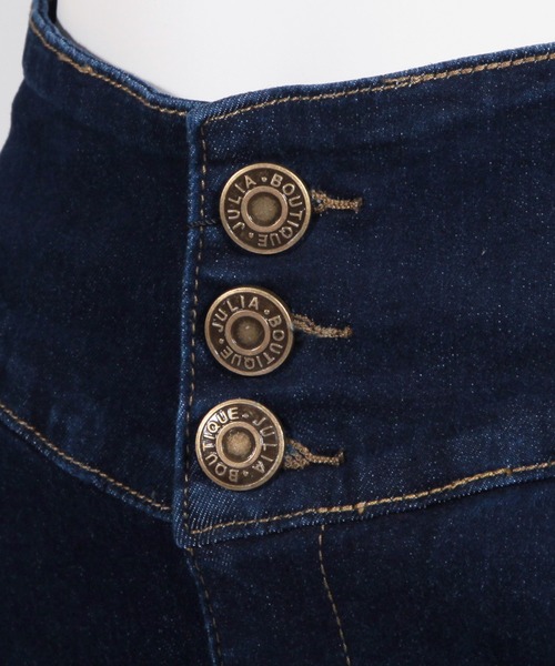 Julia Boutique(ジュリアブティック)の「3連ボタンハイウエストデニムスキニーパンツ/22512(デニムパンツ・レディース・ブラック/ネイビー/ブルー・S/M/L/LL/3L)」の17枚目の写真