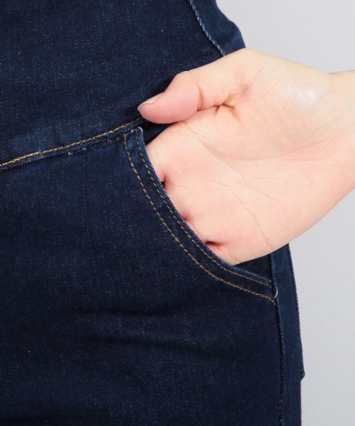 Julia Boutique(ジュリアブティック)の「3連ボタンハイウエストデニムスキニーパンツ/22512(デニムパンツ・レディース・ブラック/ネイビー/ブルー・S/M/L/LL/3L)」の18枚目の写真