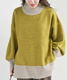 rps | バイカラーハイネックニットプルオーバー(ニット/セーター)