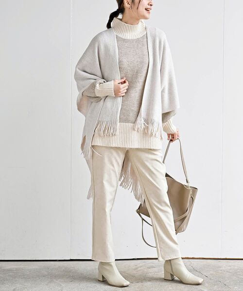 rps(アールピーエス)の「バイカラーハイネックニットプルオーバー(ニット/セーター・レディース・チャコールグレー/杢グレー/ベージュ系その他3/イエロー・M/フリー)」の10枚目の写真