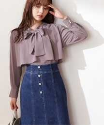 PROPORTION BODY DRESSING | 【美人百花11月号タイアップ 休井美郷さん着用商品】ティアードジョーゼットブラウス / 1212210004(シャツ/ブラウス)