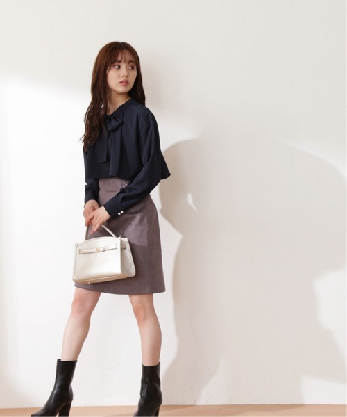 PROPORTION BODY DRESSING（プロポーションボディドレッシング）の「ティアードジョーゼットブラウス / 1212210004（シャツ/ブラウス・レディース・ホワイト系その他/ブラウン系その他/ネイビー・SMALL/MEDIUM）」の10枚目の写真