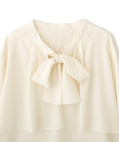 PROPORTION BODY DRESSING（プロポーションボディドレッシング）の「ティアードジョーゼットブラウス / 1212210004（シャツ/ブラウス・レディース・ホワイト系その他/ブラウン系その他/ネイビー・SMALL/MEDIUM）」の14枚目の写真