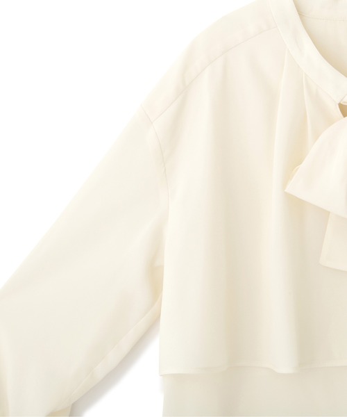 PROPORTION BODY DRESSING（プロポーションボディドレッシング）の「ティアードジョーゼットブラウス / 1212210004（シャツ/ブラウス・レディース・ホワイト系その他/ブラウン系その他/ネイビー・SMALL/MEDIUM）」の15枚目の写真