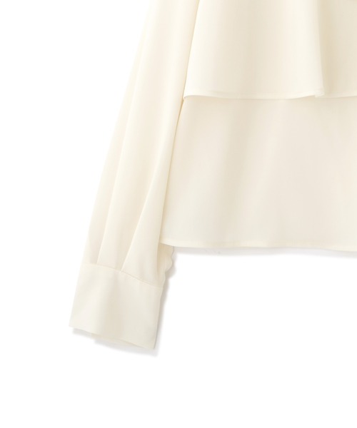 PROPORTION BODY DRESSING（プロポーションボディドレッシング）の「ティアードジョーゼットブラウス / 1212210004（シャツ/ブラウス・レディース・ホワイト系その他/ブラウン系その他/ネイビー・SMALL/MEDIUM）」の16枚目の写真