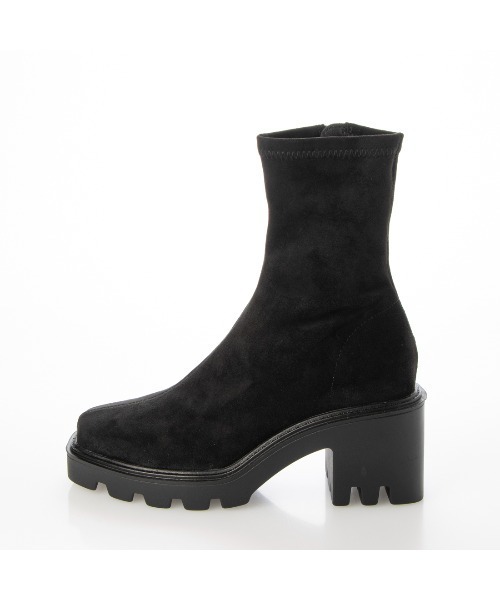 noyau（ノヤウ）の「タンクソールストレッチブーツ（ブーツ・レディース・ライトブルーグレー/アイボリー/ブラック系その他6/ブラック・S/M/L/LL）」の17枚目の写真