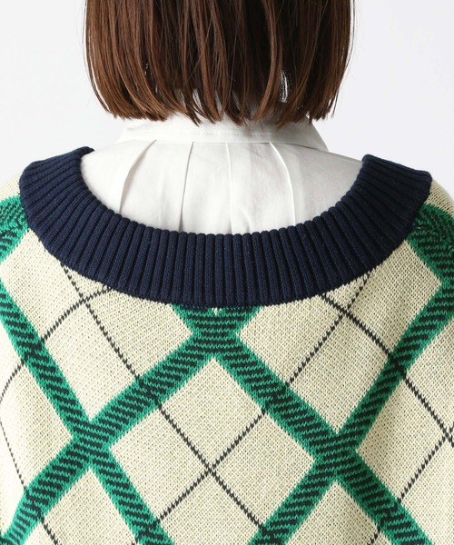 Heather（ヘザー）の「柄ニットVEST  165358（ベスト・レディース・ホワイト系/ブラウン系/グリーン系・FREE）」の9枚目の写真
