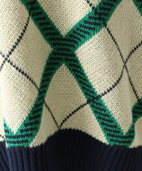 Heather（ヘザー）の「柄ニットVEST  165358（ベスト・レディース・ホワイト系/ブラウン系/グリーン系・FREE）」の10枚目の写真