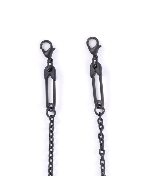 Figments（フィグメンツ）の「ブラックピンマスクチェーン（マスク・レディース・ブラック・FREE）」の2枚目の写真