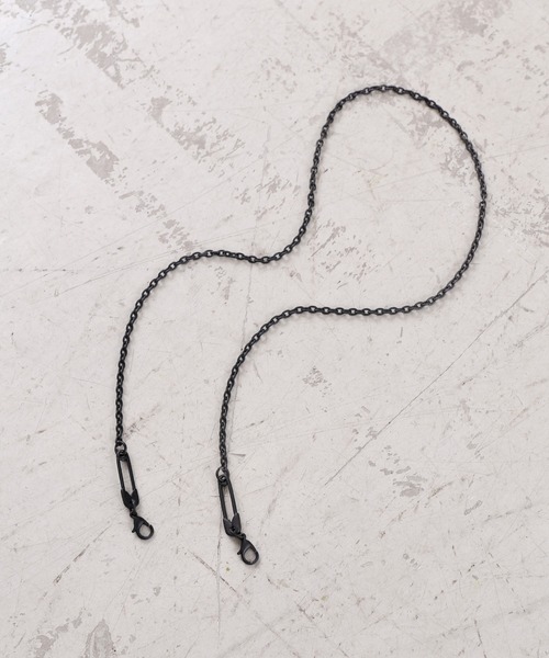 Figments（フィグメンツ）の「ブラックピンマスクチェーン（マスク・レディース・ブラック・FREE）」の4枚目の写真