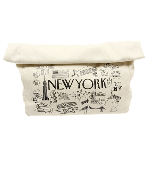 WEGO(ウィゴー)の「WEGO/シティロールクラッチバッグ(クラッチバッグ・レディース・ライトインディゴブルー/ホワイト/ダークインディゴブルー・FREE)」の2枚目の写真