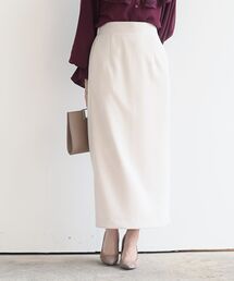 スエードポンチロングタイトスカート