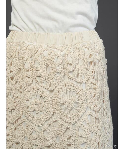 Disney（ディズニー）の「シルエットレーススカート/Mickey（スカート・レディース・アイボリー/チャコールグレー・FREE）」の14枚目の写真