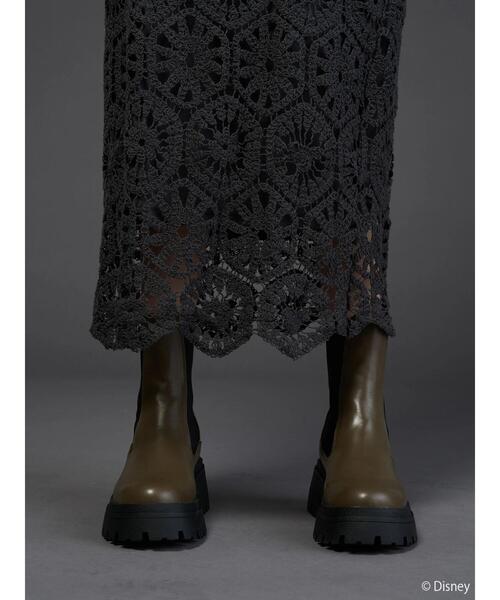 Disney（ディズニー）の「シルエットレーススカート/Mickey（スカート・レディース・アイボリー/チャコールグレー・FREE）」の7枚目の写真