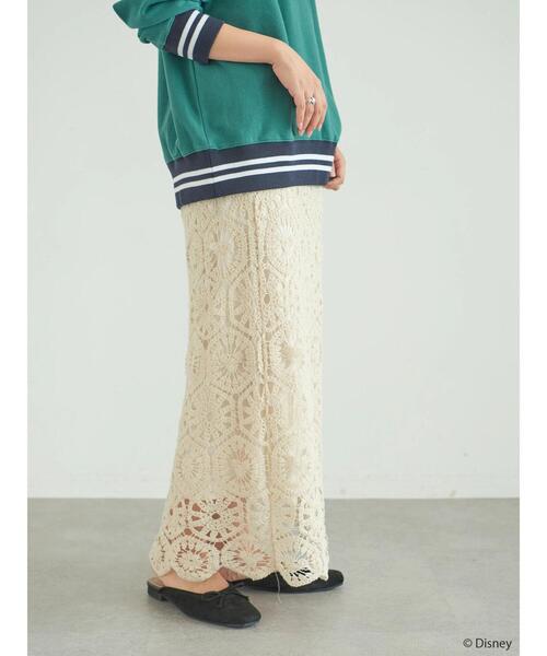 Disney（ディズニー）の「シルエットレーススカート/Mickey（スカート・レディース・アイボリー/チャコールグレー・FREE）」の18枚目の写真