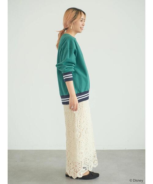 Disney（ディズニー）の「シルエットレーススカート/Mickey（スカート・レディース・アイボリー/チャコールグレー・FREE）」の4枚目の写真