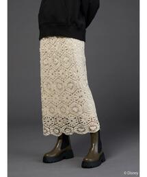 シルエットレーススカート/Mickey