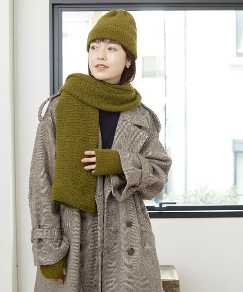 BIRTHDAY BAR（バースデイバー）の「アームウォーマー エアリーモヘア（アームカバー・レディース・パープル/グレー/グリーン/ブルー・フリー）」の15枚目の写真