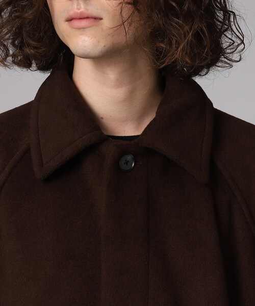 tk.TAKEO KIKUCHI（ティーケータケオキクチ）の「◆テックメルトンビッグステンカラーコート（ステンカラーコート・メンズ・ブラウン系その他/ライトベージュ/ブラック・01/02/03）」の8枚目の写真