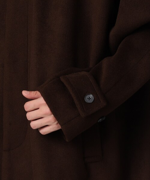 tk.TAKEO KIKUCHI（ティーケータケオキクチ）の「◆テックメルトンビッグステンカラーコート（ステンカラーコート・メンズ・ブラウン系その他/ライトベージュ/ブラック・01/02/03）」の14枚目の写真