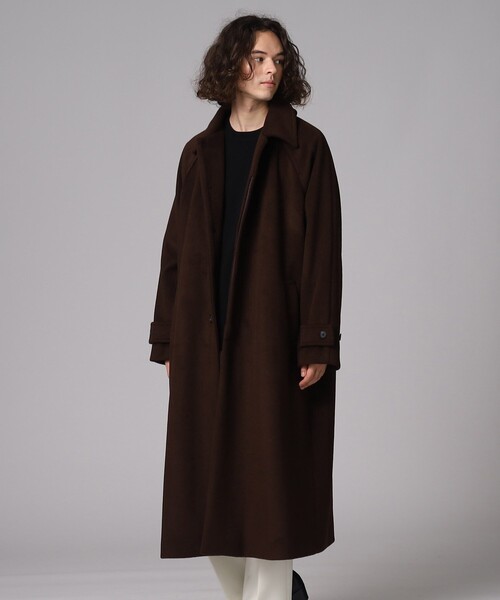 tk.TAKEO KIKUCHI（ティーケータケオキクチ）の「◆テックメルトンビッグステンカラーコート（ステンカラーコート・メンズ・ブラウン系その他/ライトベージュ/ブラック・01/02/03）」の15枚目の写真