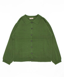 Samansa Mos2 | 襟付ニットカーディガン(カーディガン/ボレロ)