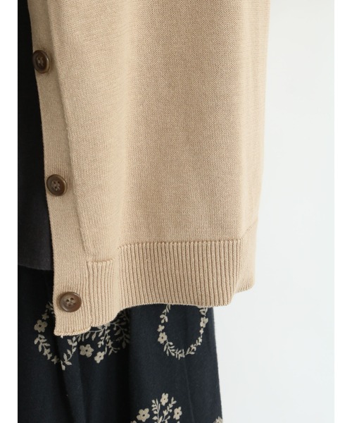 Samansa Mos2（サマンサ モスモス）の「襟付ニットカーディガン（カーディガン/ボレロ・レディース・ベージュ/レッド/グリーン/チャコール・ﾌﾘ-）」の16枚目の写真