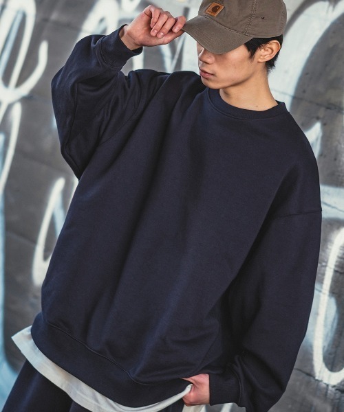 improves(インプローブス)の「【improves】13.4オンス ヘビーウエイト クルーネック スウェット トレーナー(スウェット・メンズ・グリーン/ネイビー/ブラック/オートミール・LARGE/MEDIUM/X-LARGE)」の4枚目の写真