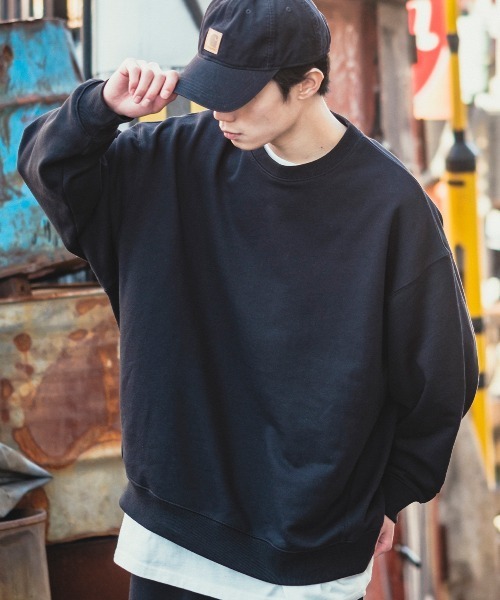 improves(インプローブス)の「【improves】13.4オンス ヘビーウエイト クルーネック スウェット トレーナー(スウェット・メンズ・グリーン/ネイビー/ブラック/オートミール・LARGE/MEDIUM/X-LARGE)」の2枚目の写真