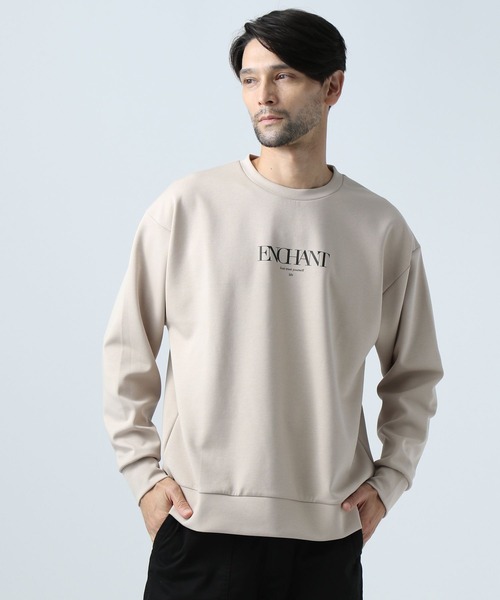 BAYFLOW(ベイフロー)の「ポンチプリントプルオーバー(スウェット・メンズ・ブラック/ベージュ/ブルー・MEDIUM/LARGE)」の2枚目の写真