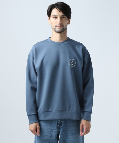 BAYFLOW(ベイフロー)の「ポンチプリントプルオーバー(スウェット・メンズ・ブラック/ベージュ/ブルー・MEDIUM/LARGE)」の7枚目の写真
