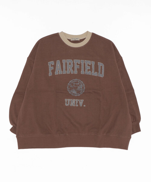 Samansa Mos2（サマンサ モスモス）の「襟配色プリントアソートスウェット（Tシャツ/カットソー・レディース・レッド/ブルー/グリーン/モカ/チャコール/キナリ・ﾌﾘ-）」の4枚目の写真