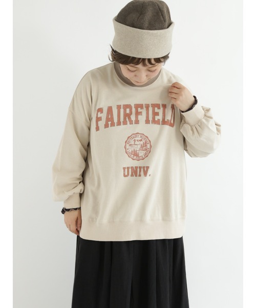 Samansa Mos2（サマンサ モスモス）の「襟配色プリントアソートスウェット（Tシャツ/カットソー・レディース・レッド/ブルー/グリーン/モカ/チャコール/キナリ・ﾌﾘ-）」の12枚目の写真