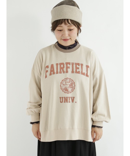 Samansa Mos2（サマンサ モスモス）の「襟配色プリントアソートスウェット（Tシャツ/カットソー・レディース・レッド/ブルー/グリーン/モカ/チャコール/キナリ・ﾌﾘ-）」の14枚目の写真