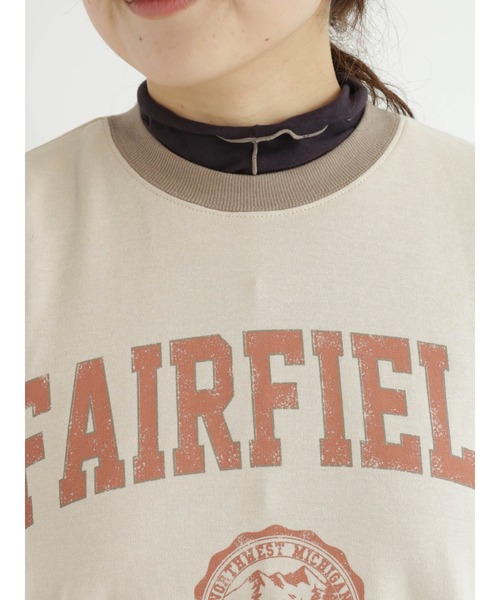 Samansa Mos2（サマンサ モスモス）の「襟配色プリントアソートスウェット（Tシャツ/カットソー・レディース・レッド/ブルー/グリーン/モカ/チャコール/キナリ・ﾌﾘ-）」の17枚目の写真