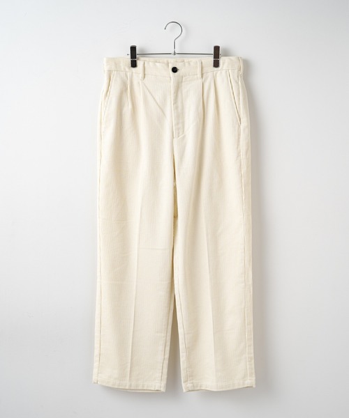 WHIMSIC(ウィムジック)の「【WHIMSIC】コーデュロイ2タックイージースラックス(スラックス・メンズ・ブラウン/ネイビー/ホワイト・FREE)」の2枚目の写真