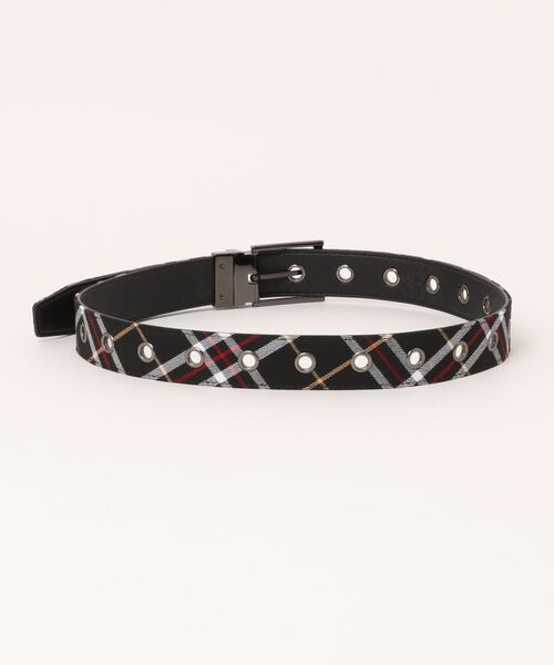 semantic design（セマンティックデザイン）の「＊セマンティックデザイン/semantic design  チェック柄 リバーシブルベルト（ベルト・メンズ・ブラック/レッド/ネイビー・FREE）」の4枚目の写真
